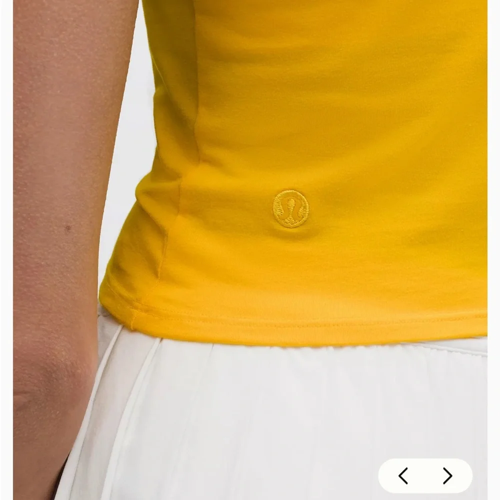 Lululemon Organic Cotton Baby Tee Maize Yellow Medium NWT - Picture 5 of 9